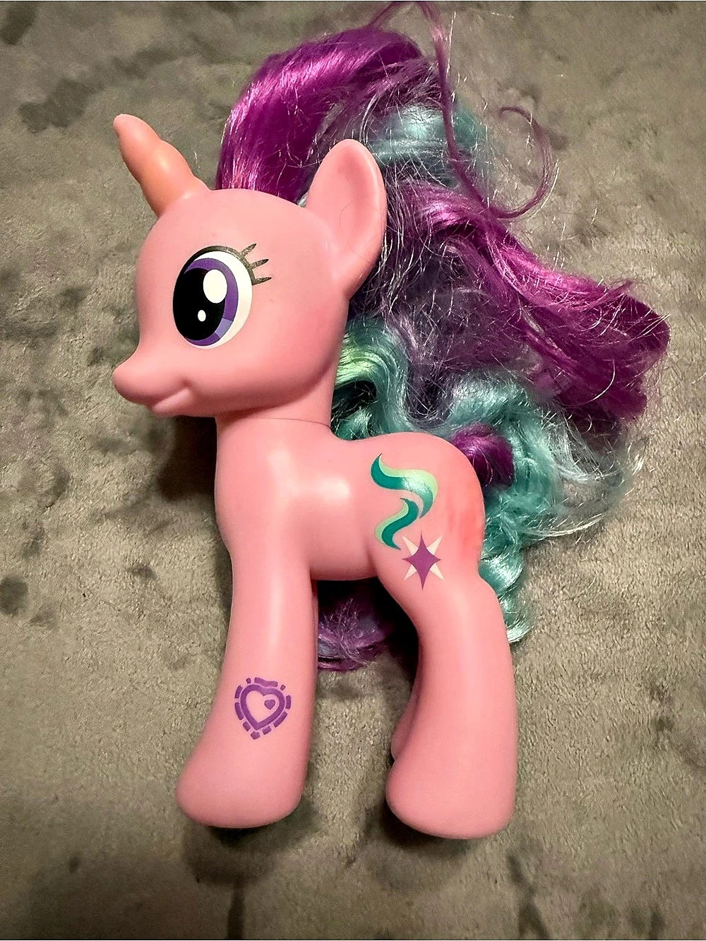 My Little Pony Pink Unicorn Purple Turquoise Hair 2010 MLP